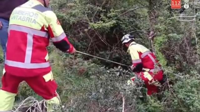 Rescatan a un perro que llevaba 20 días en un sima en San Sebastián de Garabandal (Cantabria) / X Rescatan a un perro que llevaba 20 días en un sima en San Sebastián de Garabandal (Cantabria)