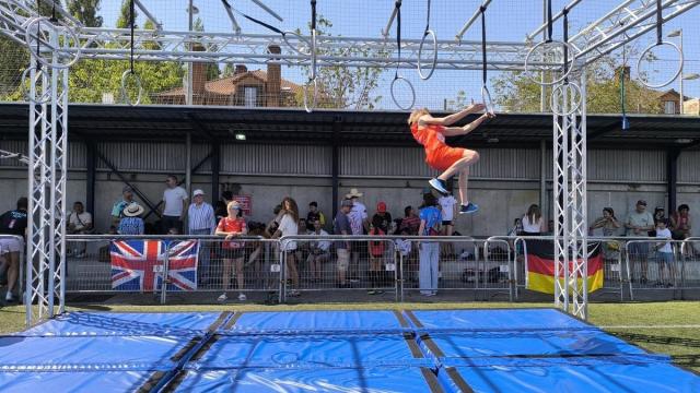 Un participante del Campeonato de Europa de OCR en los entrenamientos libres del miércoles