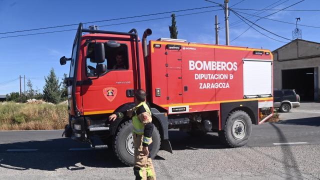 Un camión de bomberos de la Diputación de Zaragoza en una imagen de archivo.