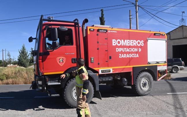 Un camión de bomberos de la Diputación de Zaragoza en una imagen de archivo.