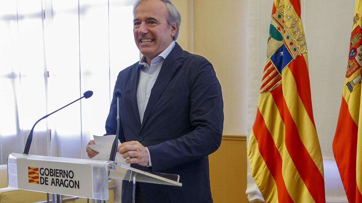 El presidente del Gobierno de Aragón, Jorge Azcón.