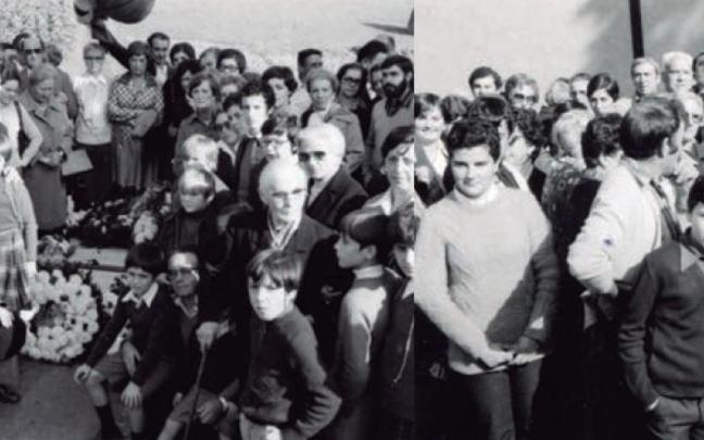El 1 de noviembre de 1977, en el cementerio de Oiartzun, se enterraron los restos de 27 personas asesinadas de Debagoiena en un panteón conmemorativo. Al acto acudió una amplia representación de familiares de las víctimas y el entonces