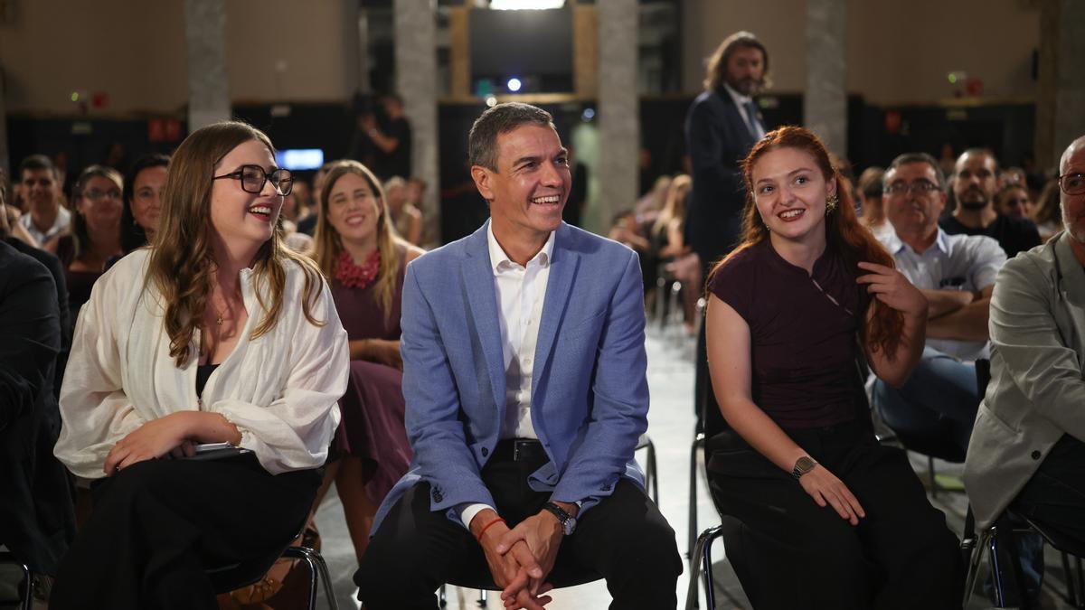 El presidente del Gobierno, Pedro Sánchez, durante la inauguración de la XXVI Asamblea del Consejo de la Juventud