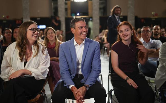 El presidente del Gobierno, Pedro Sánchez, durante la inauguración de la XXVI Asamblea del Consejo de la Juventud