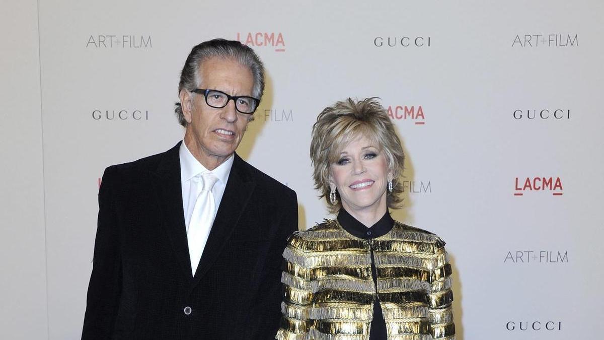 El productor Richard Perry junto a la actriz Jane Fonda, la que fue su mujer durante años.