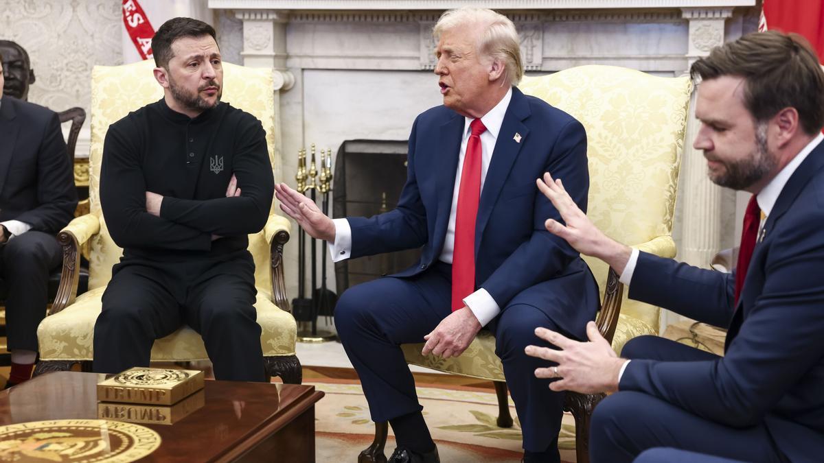 Tensión en la Casa Blanca durante la reunión entre Trump y Zelenski