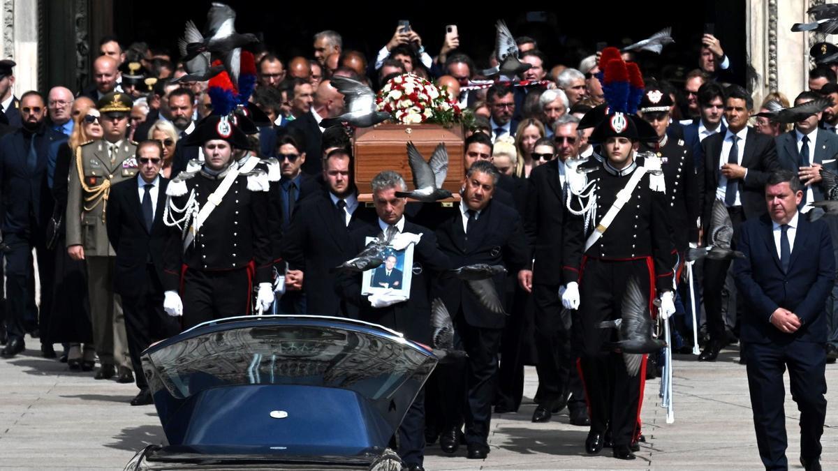 Funeral de Estado a Silvio Berlusconi desde la catedral de Milán