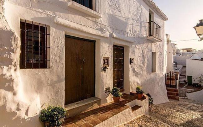 Una de las casas típicas del casco antiguo de Frigiliana.