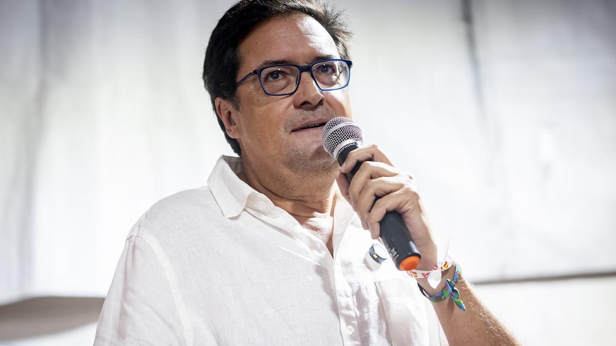 El candidato del PSOE a la Presidencia de la Comunidad de Madrid, Óscar López.