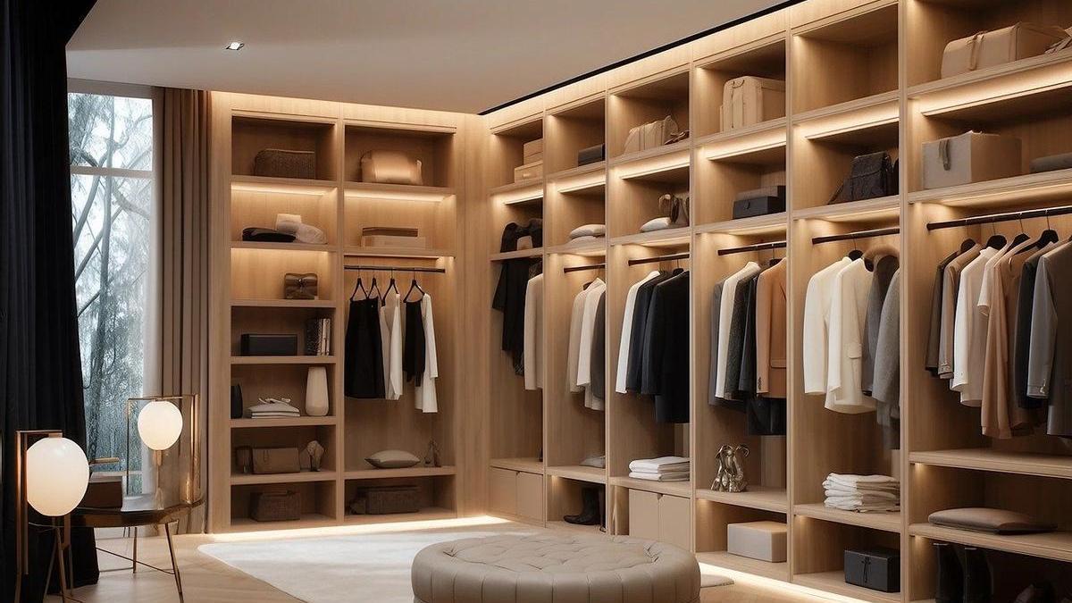 Vestidor con luces LED
