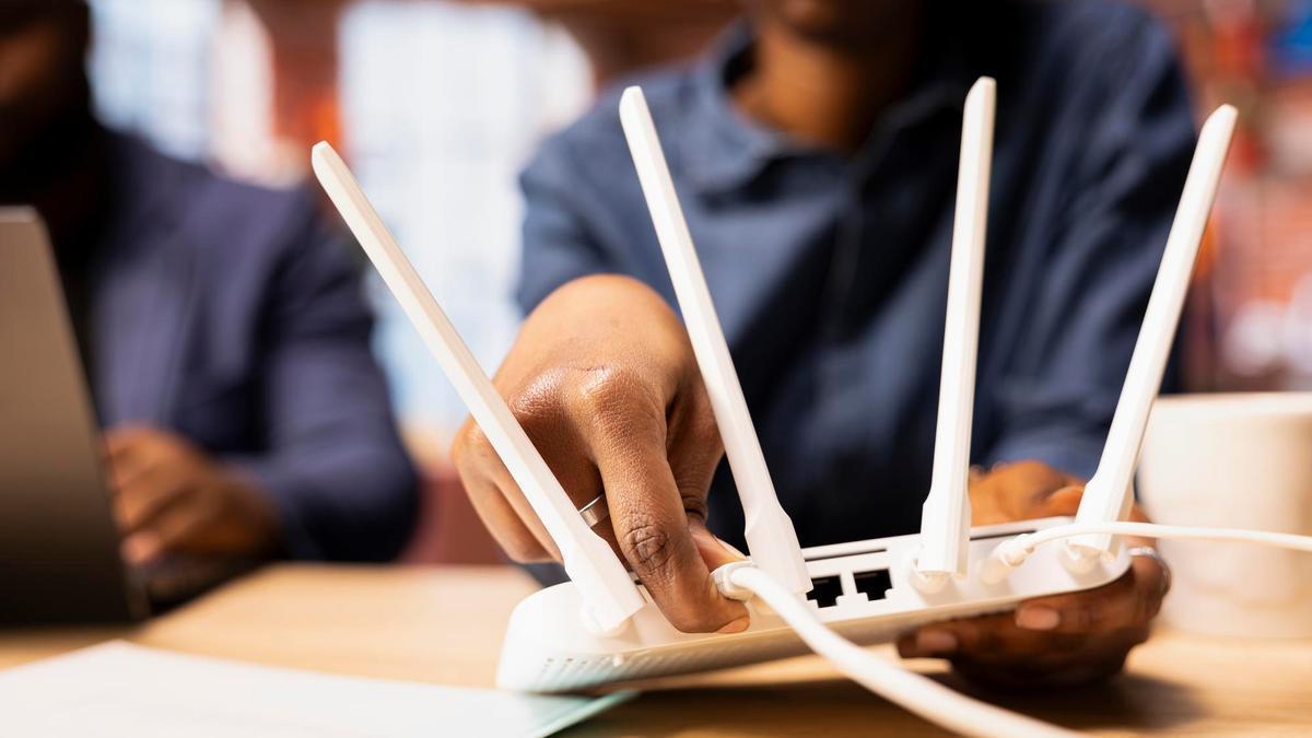 Instalando un router en una casa.