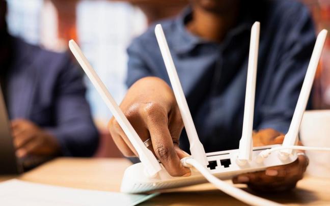 Instalando un router en una casa.