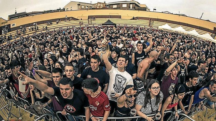 La plaza de toros, durante la celebración de la primera edición del festival.