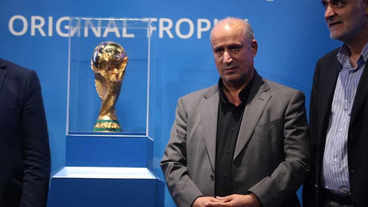 El presidente de la federación iraní de fútbol (FFIRI), Mehdi Taj.