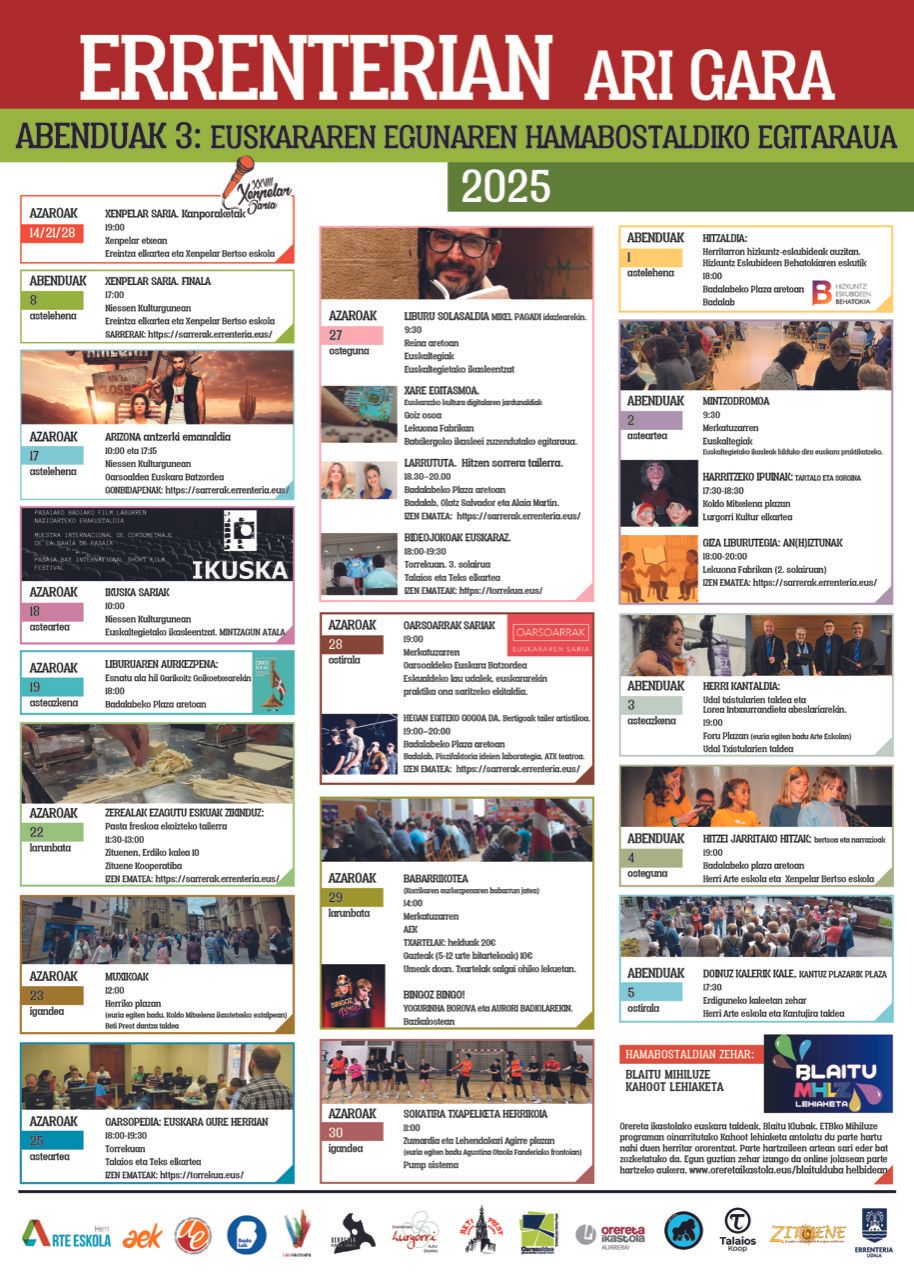 Euskararen Hamabostaldiko egitaraua