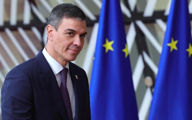 Sánchez a su llegada a la reunión del Consejo Europeo que se celebra en Bruselas.