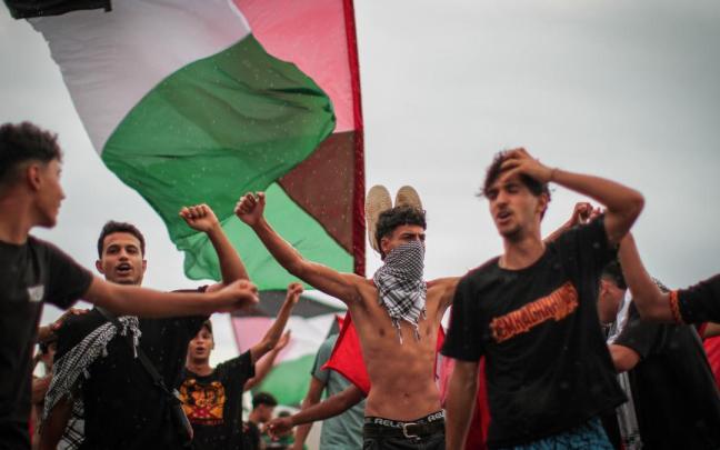 Imagen de archivo de activistas propalestinos