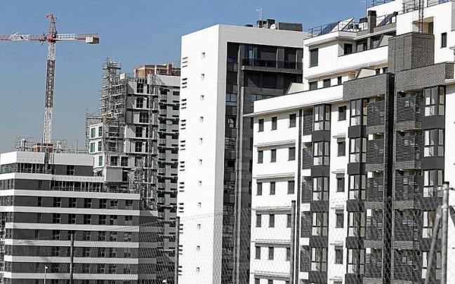 Viviendas en construcción.