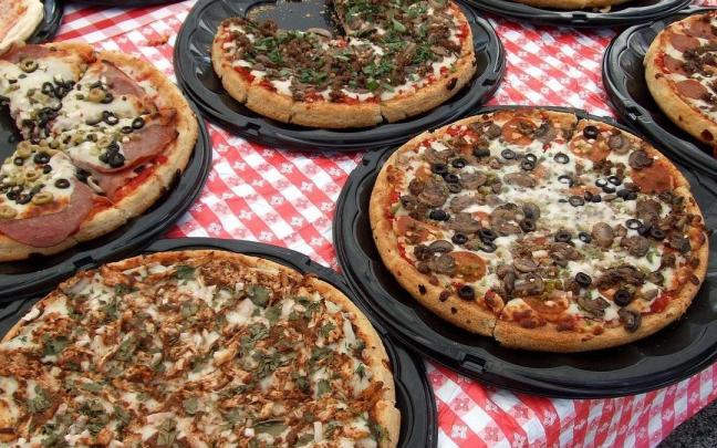 Surtido de pizzas preparadas