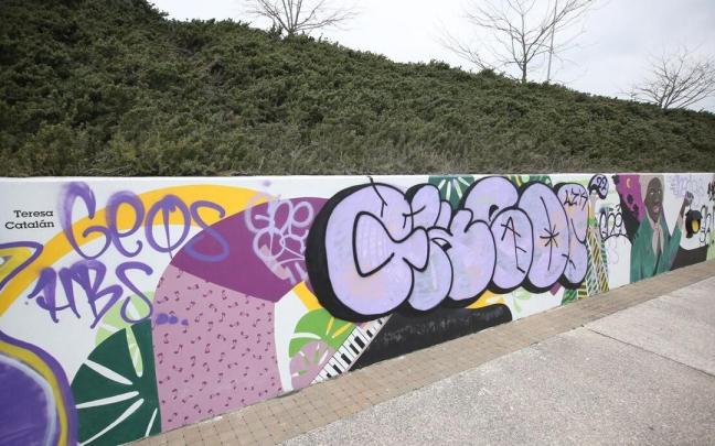 El mural de las pioneras, vandalizado