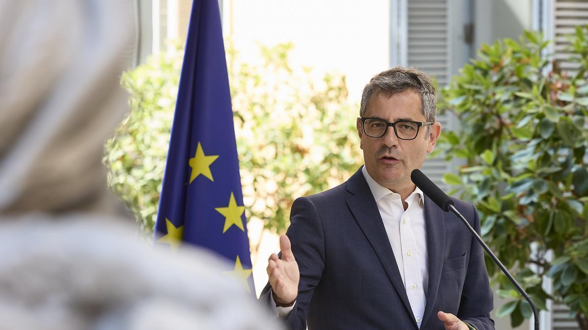 El ministro de la Presidencia, Justicia y Relaciones con las Cortes, Félix Bolaños