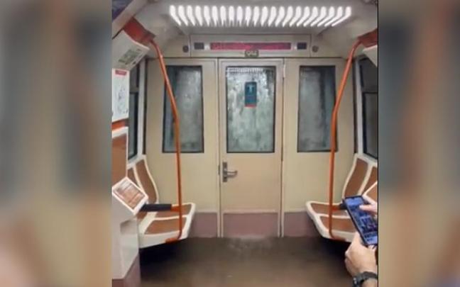 Imagen del Metro de Madrid inundándose por las lluvias ocasionadas por la DANA. Imagen del Metro de Madrid inundándose por las lluvias ocasionadas por la DANA.