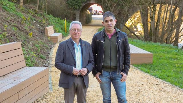 José Ignacio Asensio e Iñaki Agirre en Legorreta.