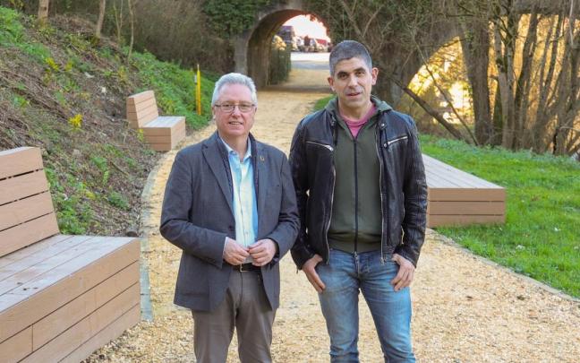 José Ignacio Asensio e Iñaki Agirre en Legorreta.
