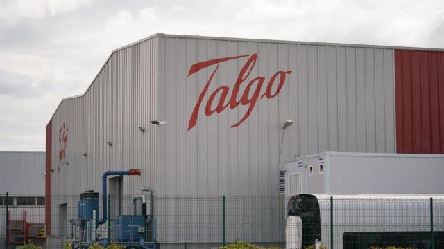 Fachada de la planta de Talgo en Rivabellosa, Álava.