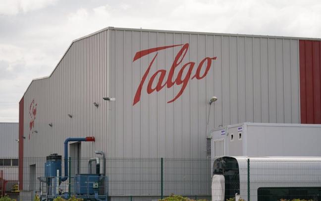 Fachada de la planta de Talgo en Rivabellosa, Álava.