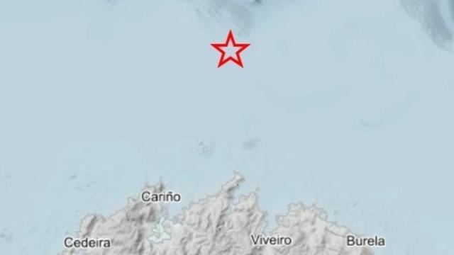 Temblor en el Cantábrico frente a Estaca de Bares.