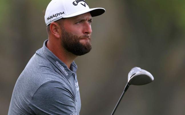 Jon Rahm, durante la ronda de entrenamiento de ayer en Bay Hill.