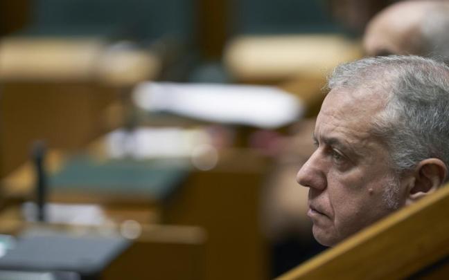 El lehendakari, Iñigo Urkullu, en el Parlamento Vasco.