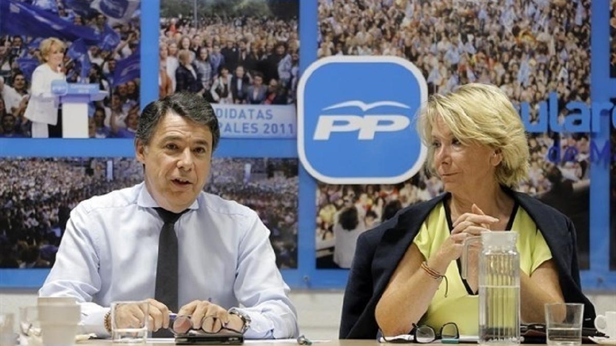 Ignacio González y Esperanza Aguirre, en una imagen de archivo.