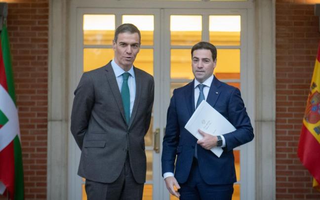 Pedro Sánchez e Imanol Pradales, en su anterior encuentro el 27 de enero de 2026.
