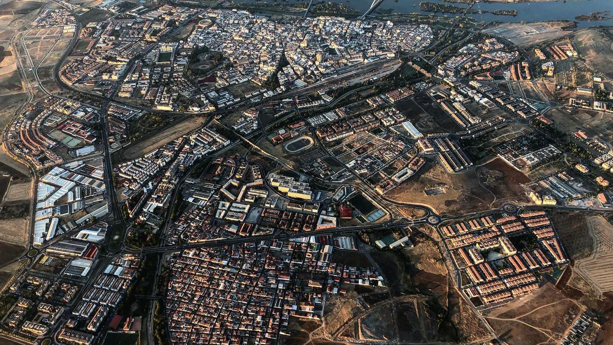 La antigua ciudad de Mérida muestra muy claras sus diferentes barrios.