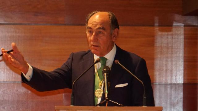 Ignacio Galán durante su discurso de agradecimiento.