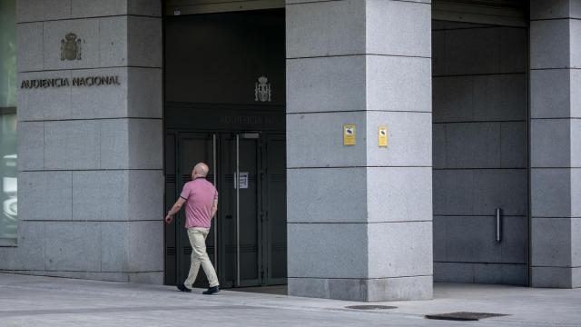 Entrada de la Audiencia Nacional.