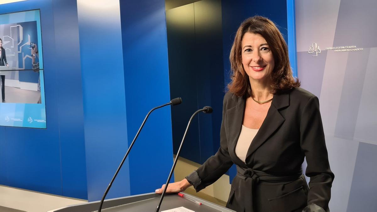 La parlamentaria del PP Laura Garrido, en una anterior comparecencia