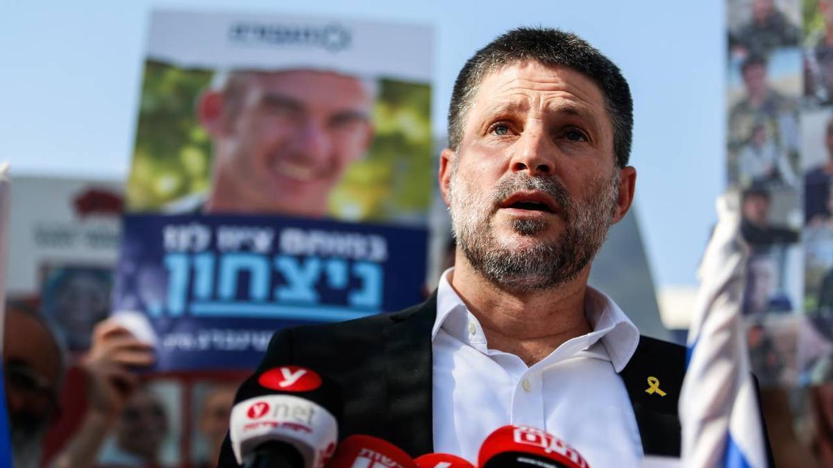 Imagen de archivo del ministro de Finanzas de Israel, Bezalel Smotrich.