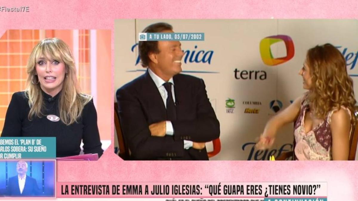 Emma García recuerda su entrevista a Julio Iglesias