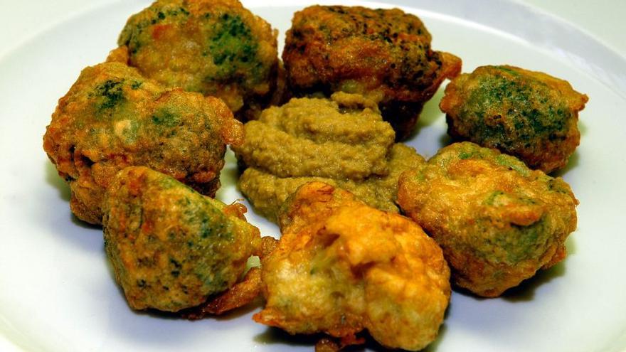 Flores de brócoli rebozada