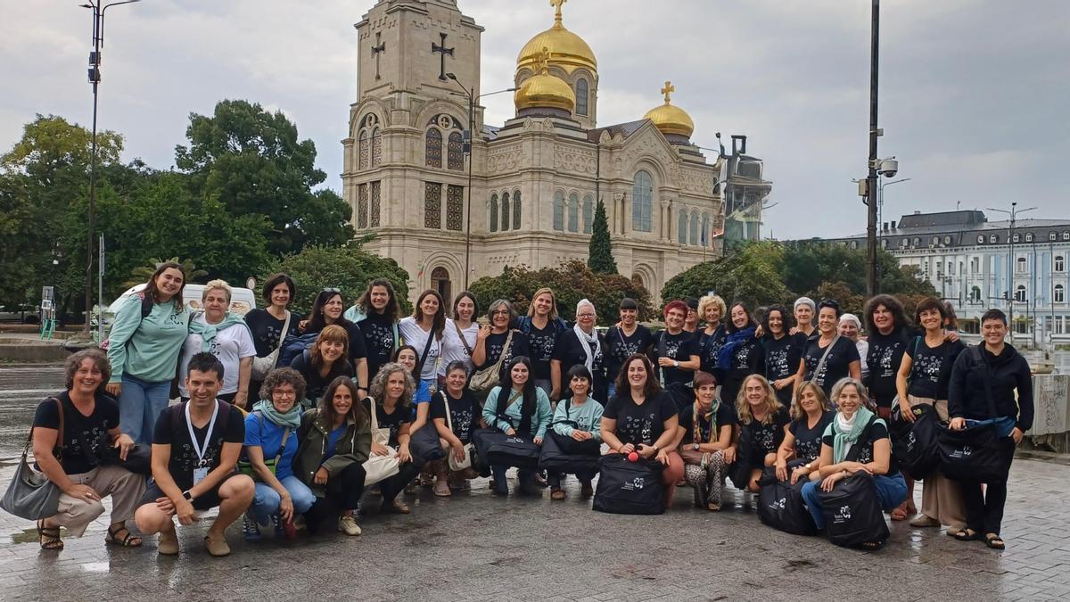 Además del concurso, la agrupación oñatiarra ha aprovechado su estancia en la ciudad búlgara para hacer turismo.