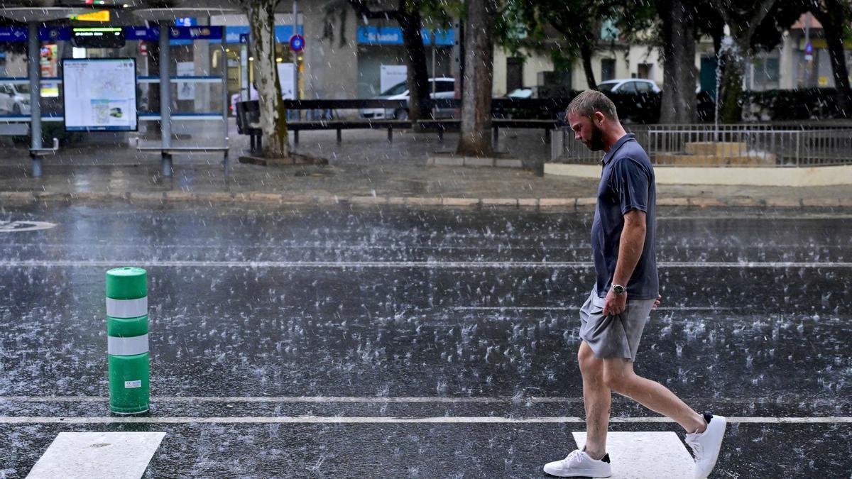 La fuerte tormenta ha afectado a varios municipios de Mallorca.