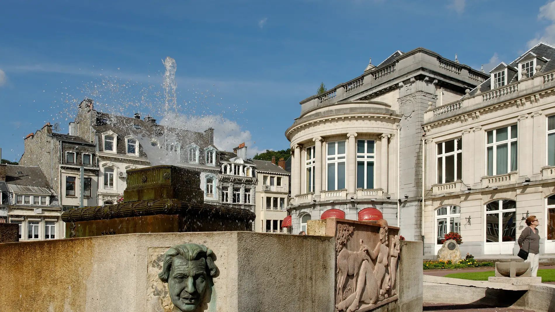 Exterior del espectacular casino de Spa.