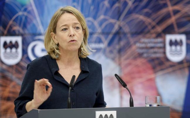 La diputada general de Gipuzkoa, Eider Mendoza, en una anterior comparecencia / Efe La diputada general de Gipuzkoa, Eider Mendoza, en una anterior comparecencia