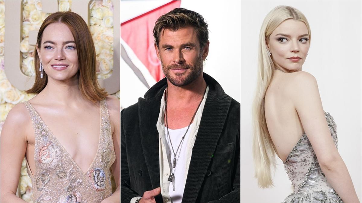 Emma Stone, Chris Hemsworth y Anya Taylor Joy.