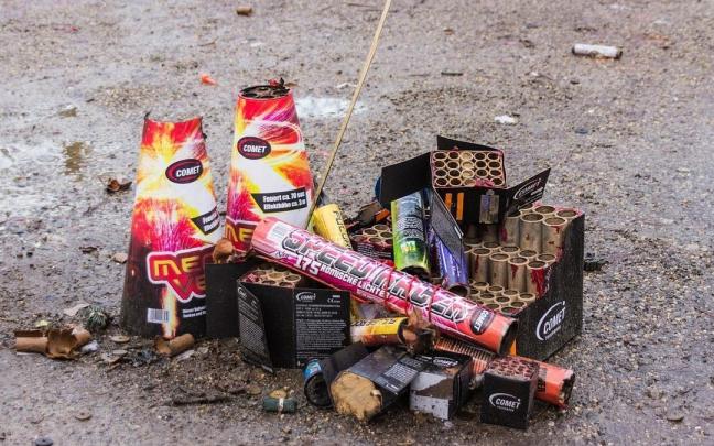 Petardos y artículos similares, en una imagen de archivo.