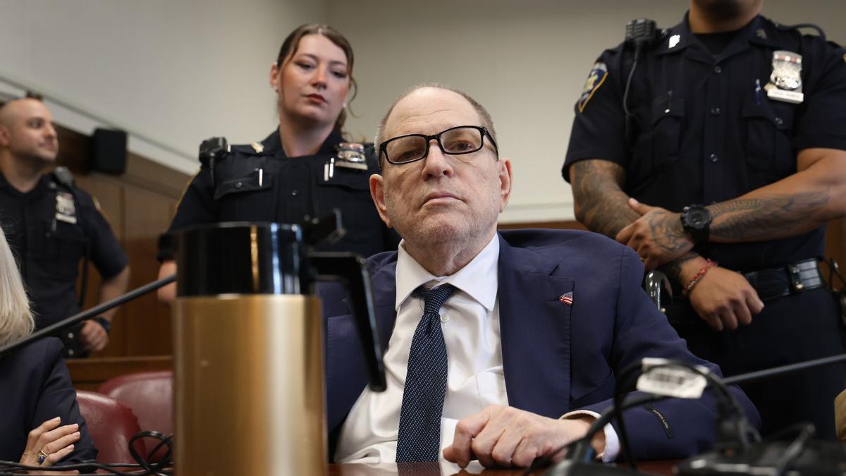Harvey Weinstein durante el juicio celebrado en Nueva York.