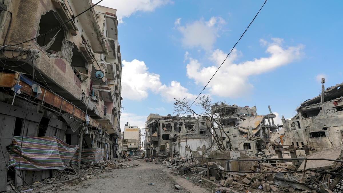 Los efectos de los bombardeos israelíes en Gaza.